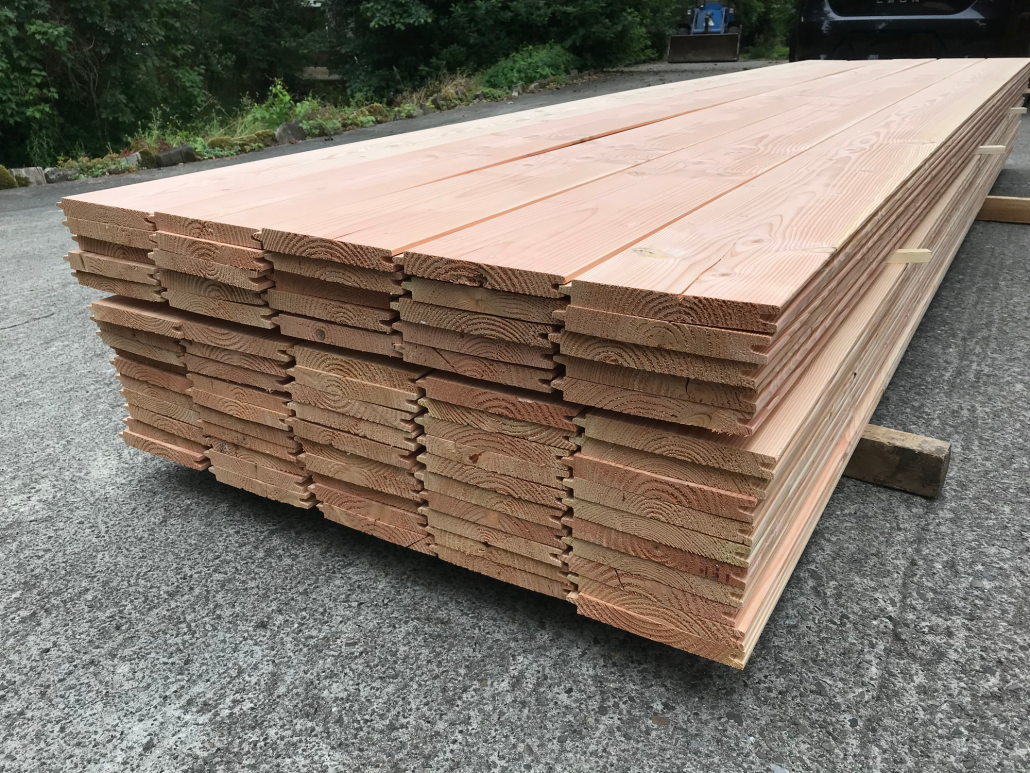Holzhandel, Douglasie Hobeldiele (2) Profilbrett 24x200 mm, 4,00 m